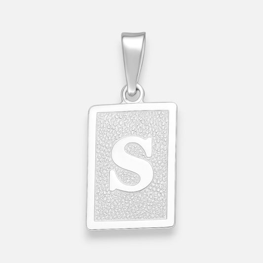 Colgante Placa Letra S
