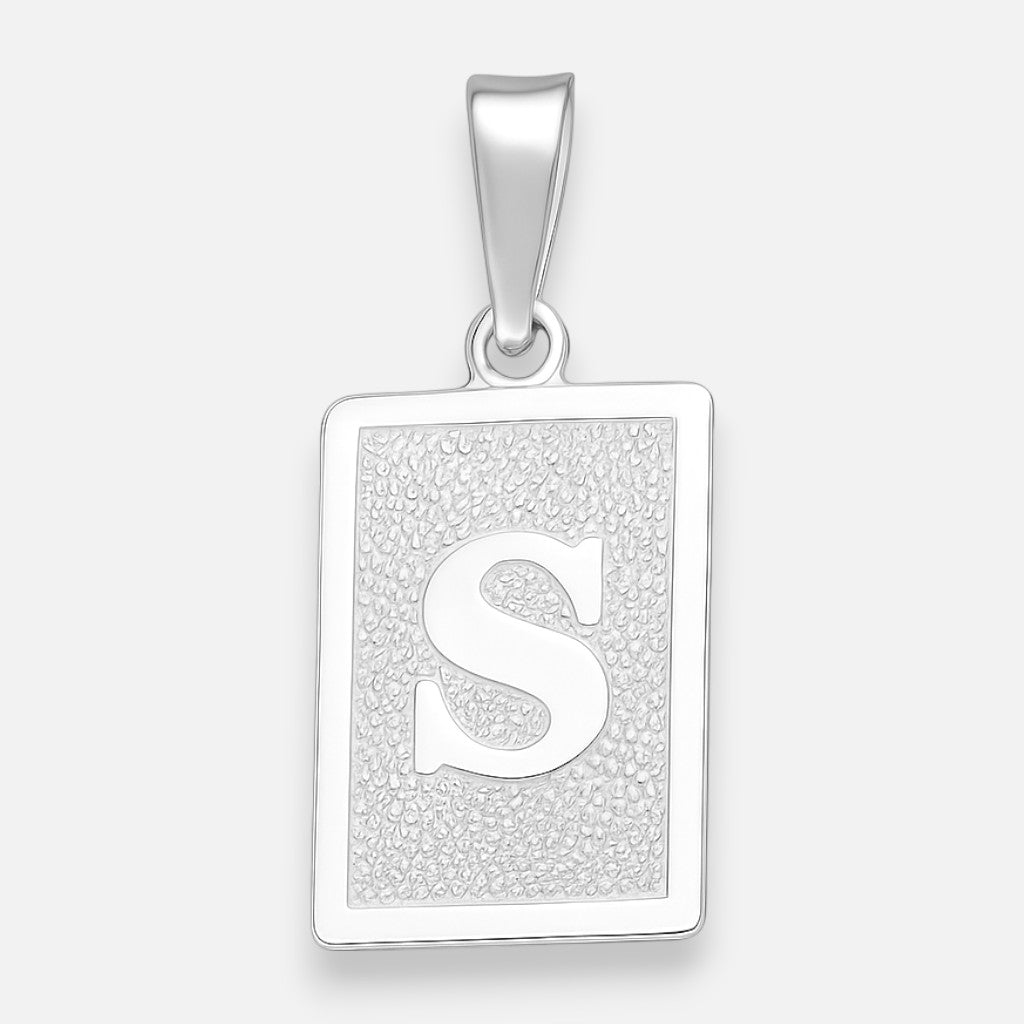 Colgante Placa Letra S
