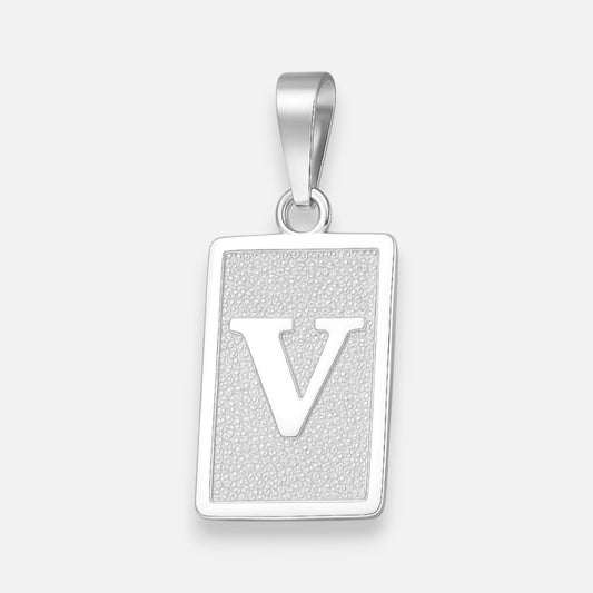 Colgante Placa Letra V