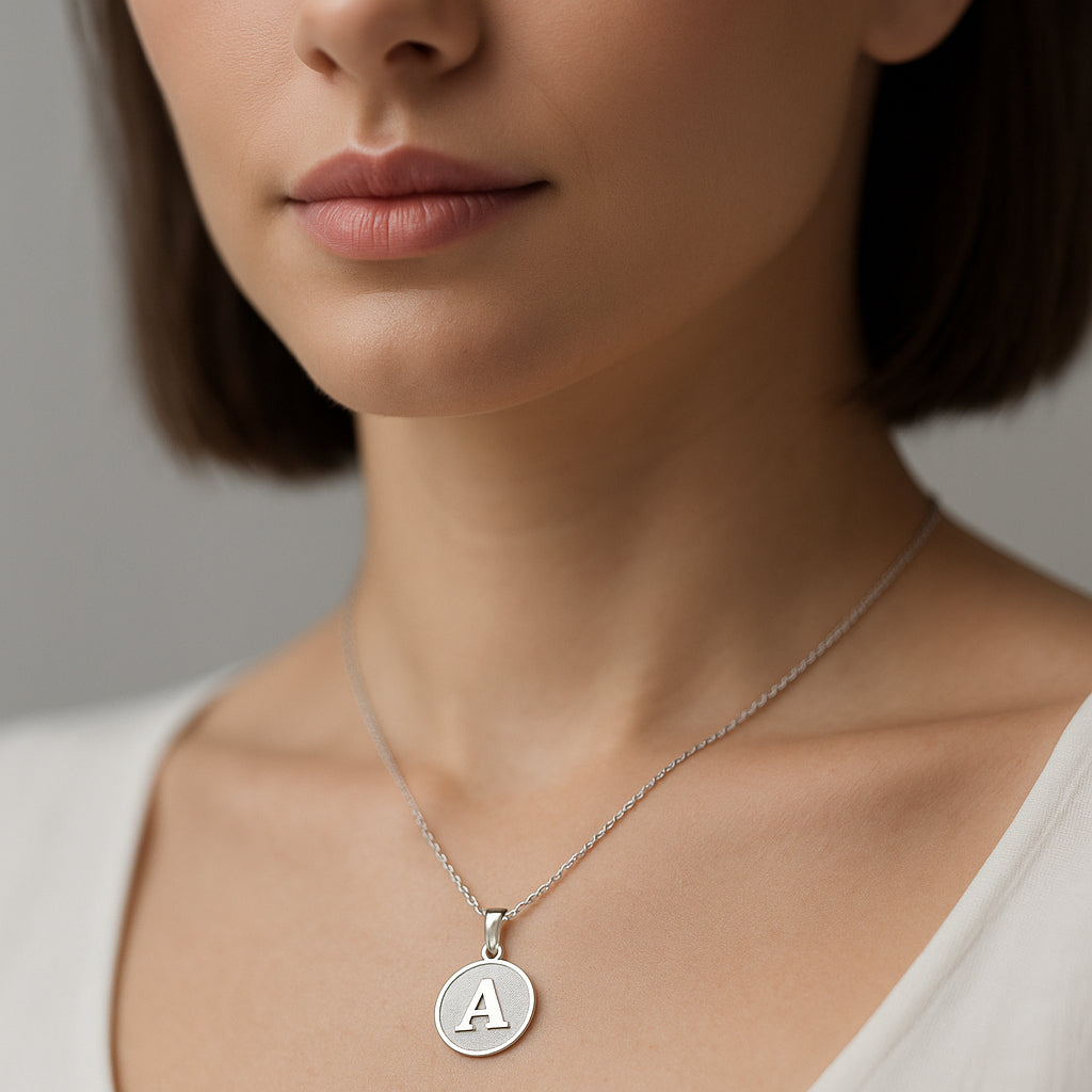 Colgante Circular Letra A