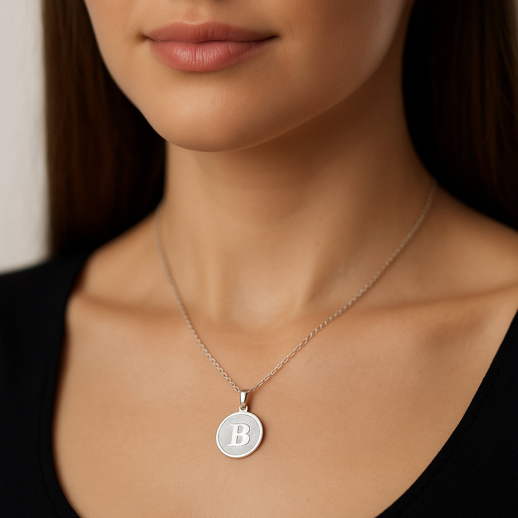 Colgante Circular Letra B