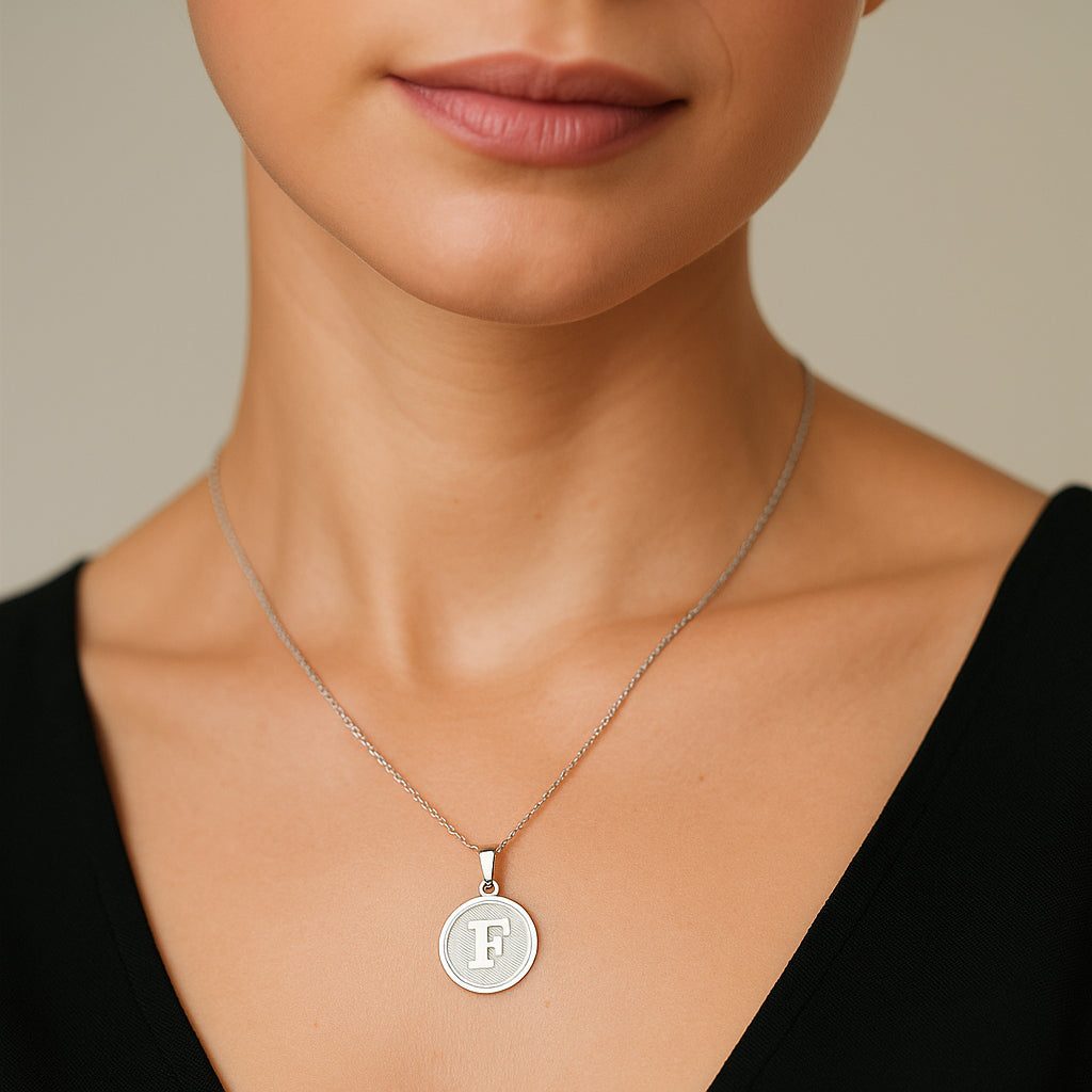 Colgante Circular Letra F
