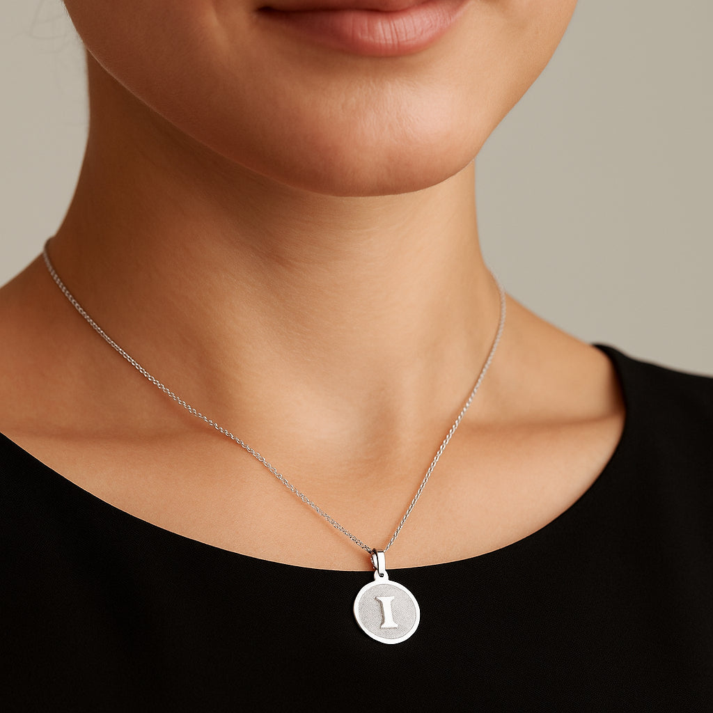 Colgante Circular Letra I