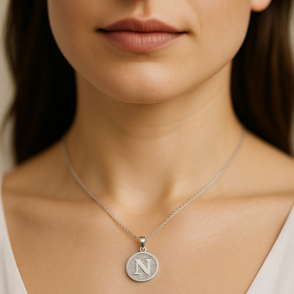 Colgante Circular Letra N