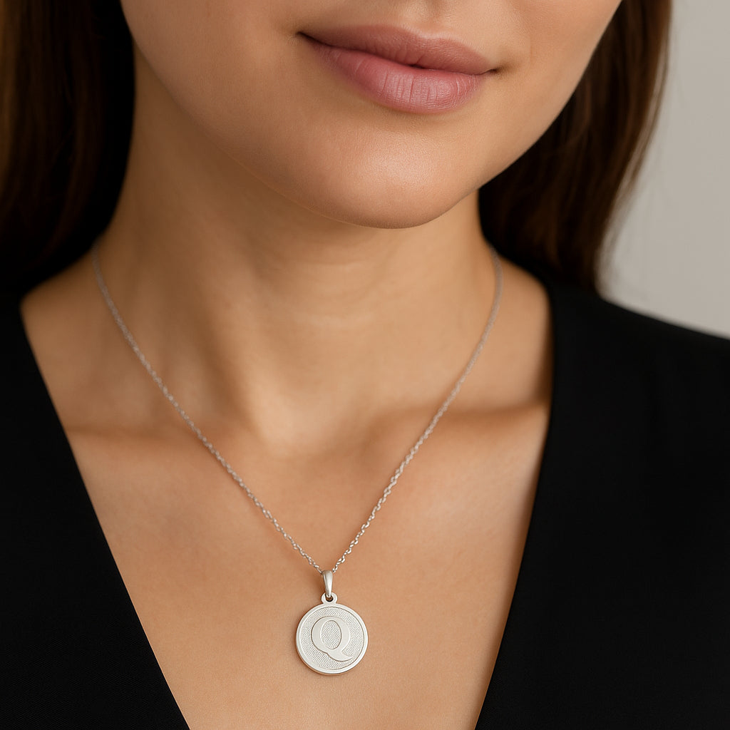 Colgante Circular Letra Q
