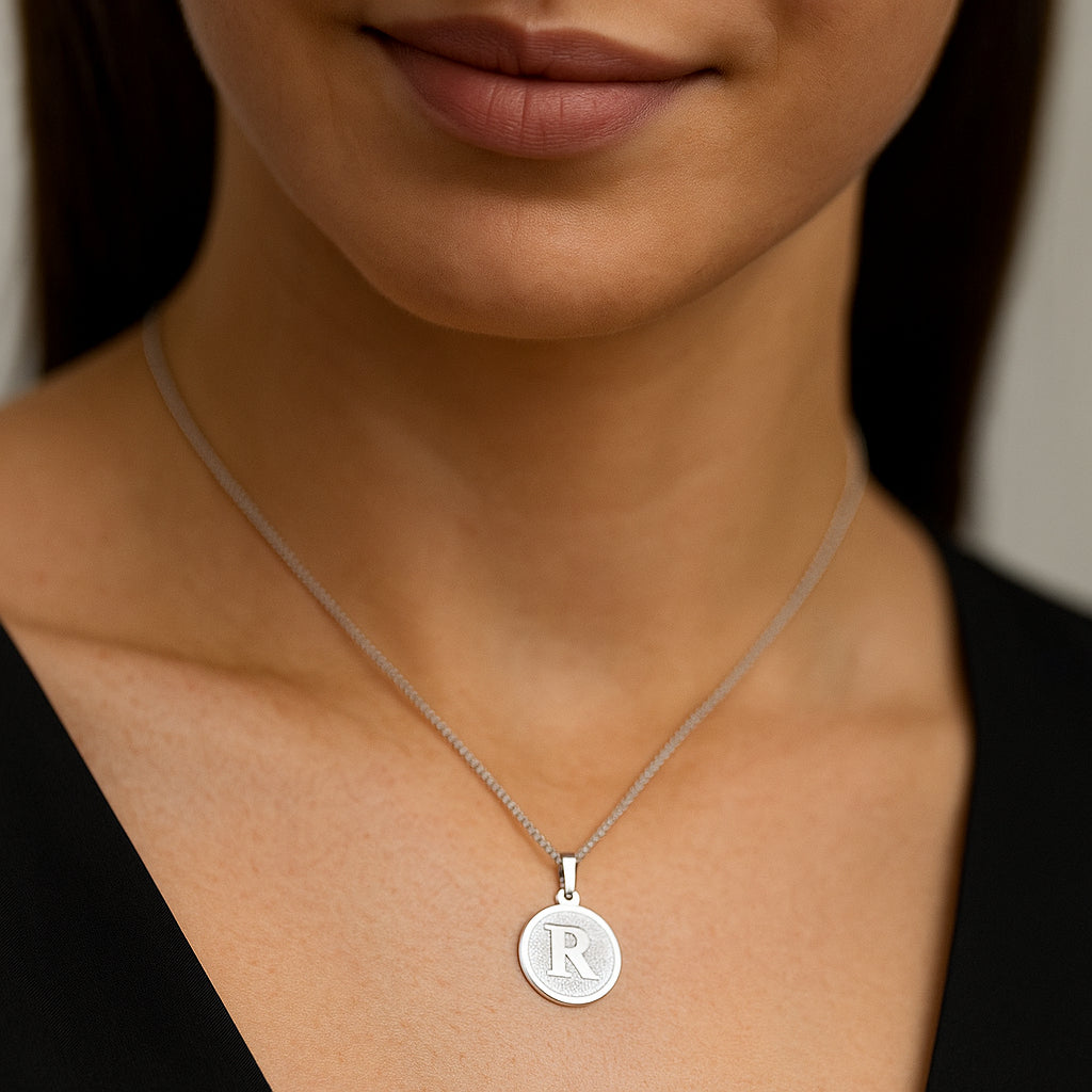 Colgante Circular Letra R
