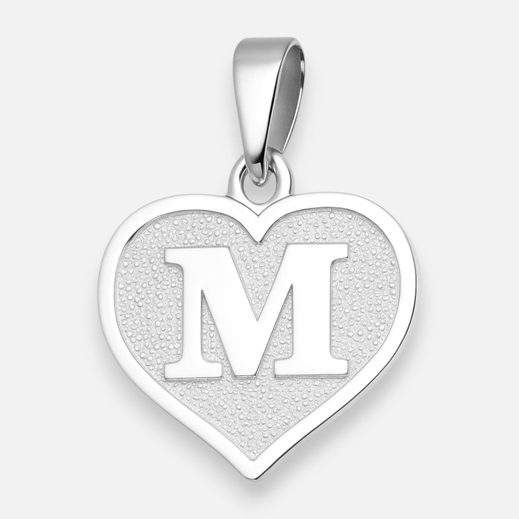 Colgante Corazón Letra M