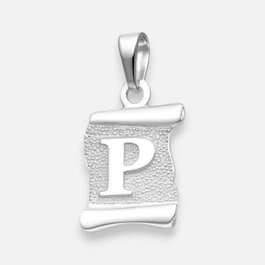 Colgante Pergamino Letra P