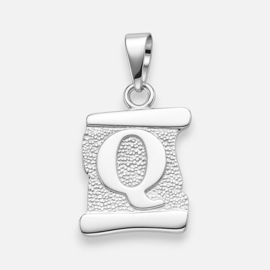 Colgante Pergamino Letra Q