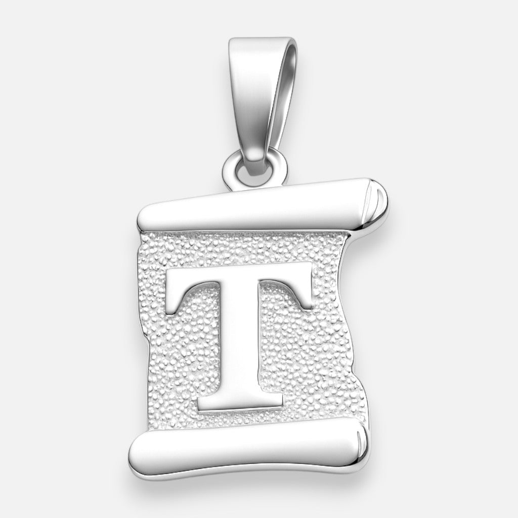 Colgante Pergamino Letra T