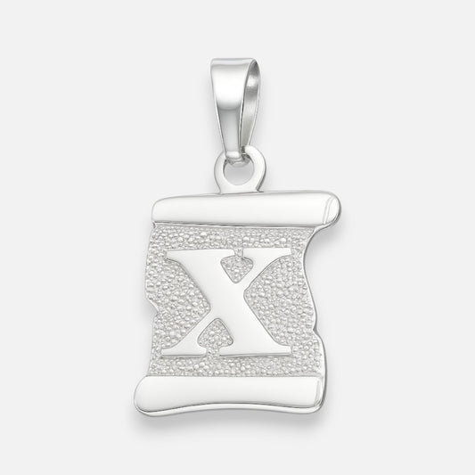 Colgante Pergamino Letra X