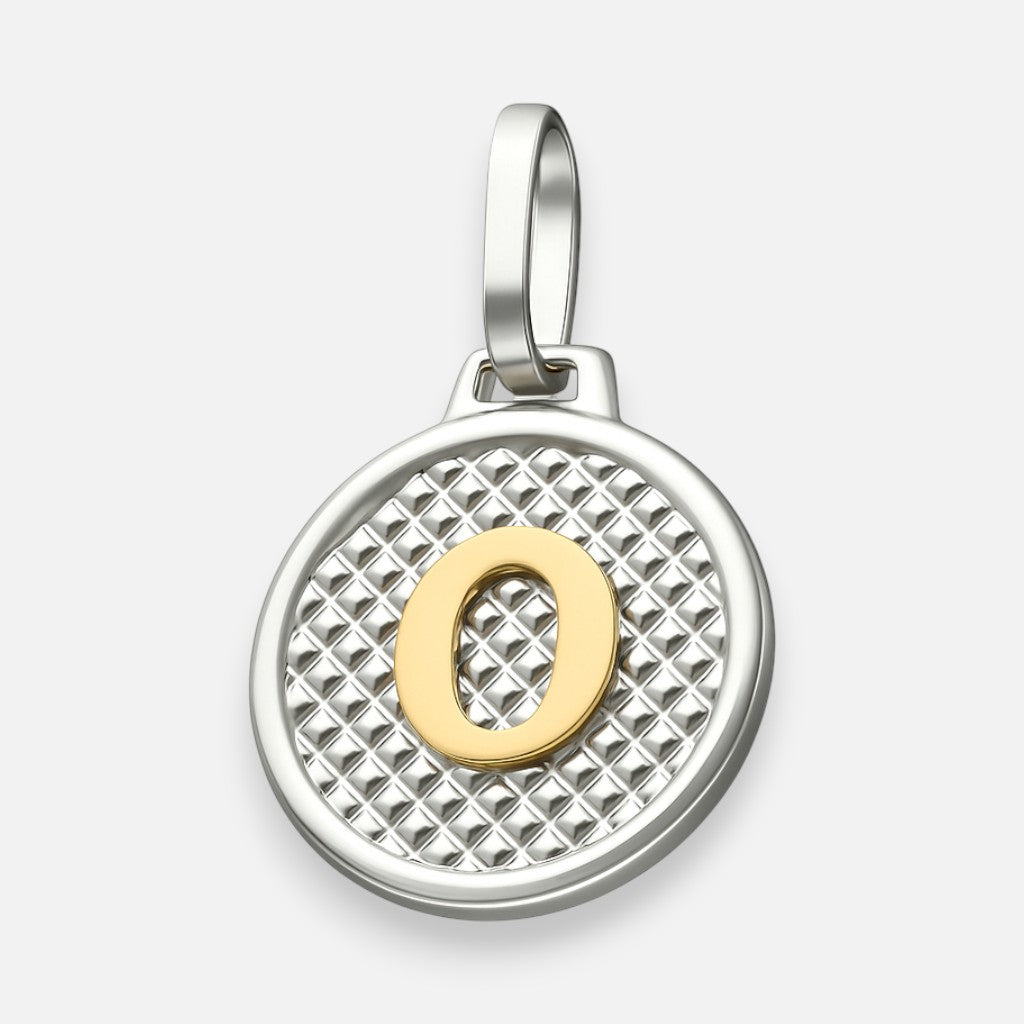 Colgante Circular Letra O en Oro