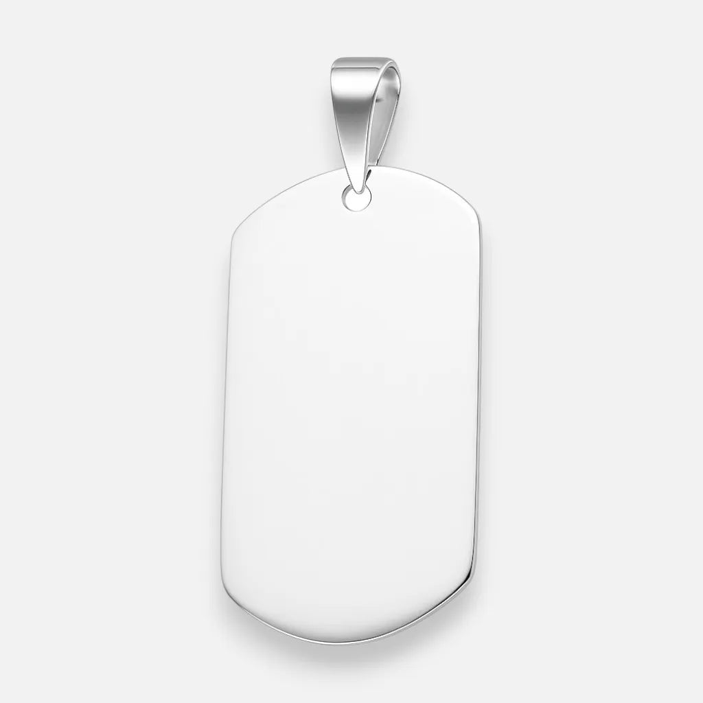 Colgante Placa Militar Grande 35x20 mm