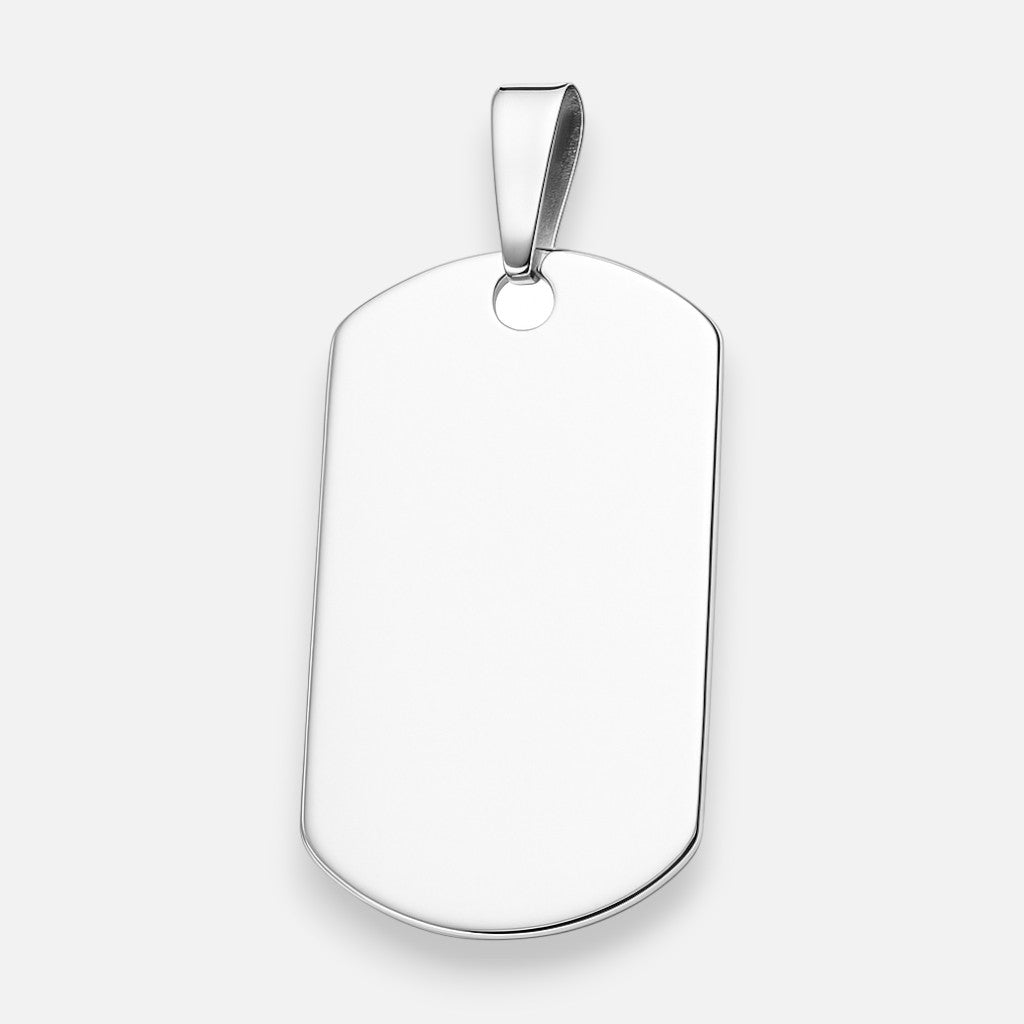 Colgante Placa Militar Pequeña 29x17 mm