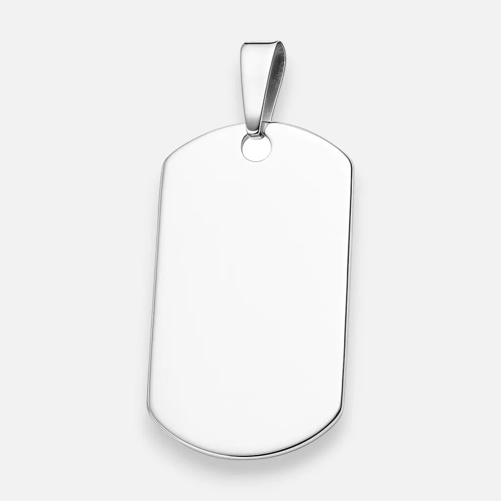 Colgante Placa Militar Pequeña 29x17 mm