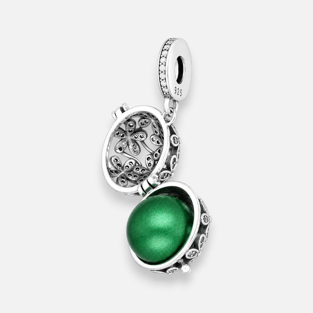 Colgante Charm Llamador de Ángeles Flores Circones 16 mm