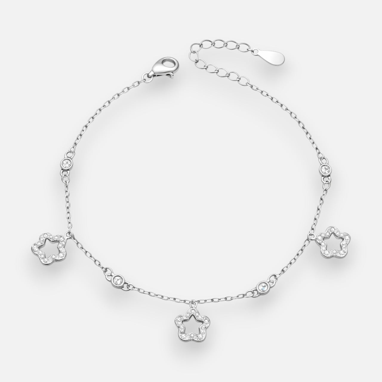 Pulsera Flores Estrellas Circones