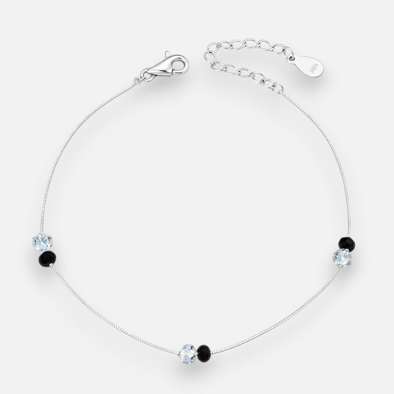 Pulsera Veneciana Cristales Ónix Tornasol