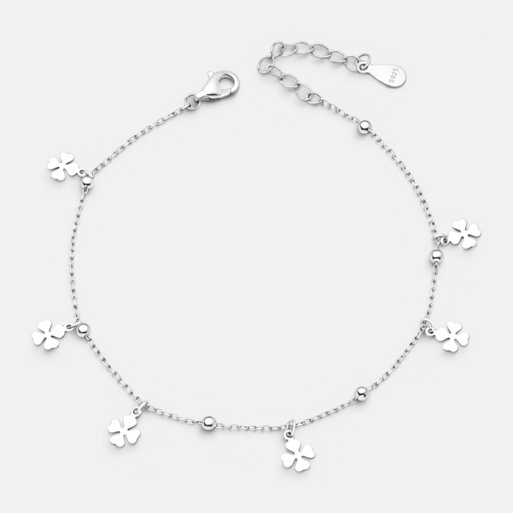 Pulsera Trébol 4 Hojas Esferas