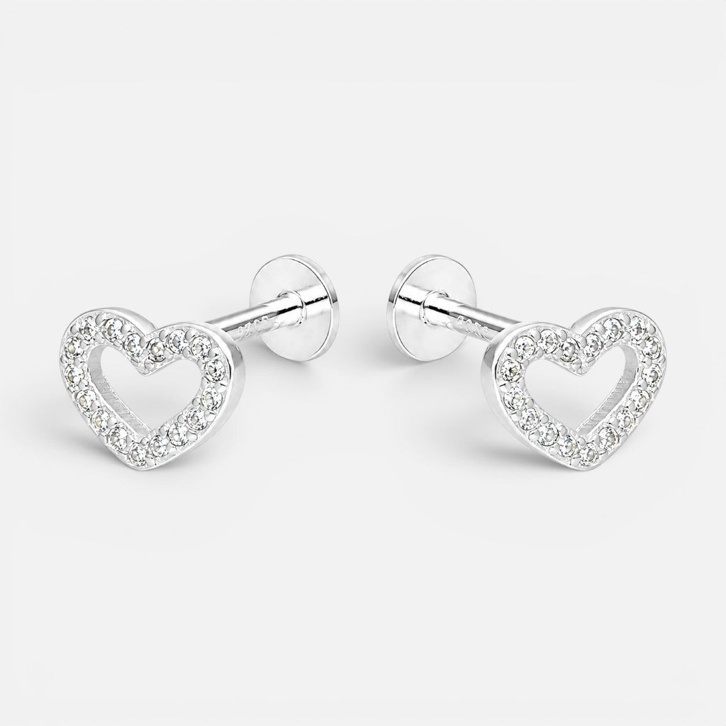 Piercing Flat Corazón Circones 6x8 mm