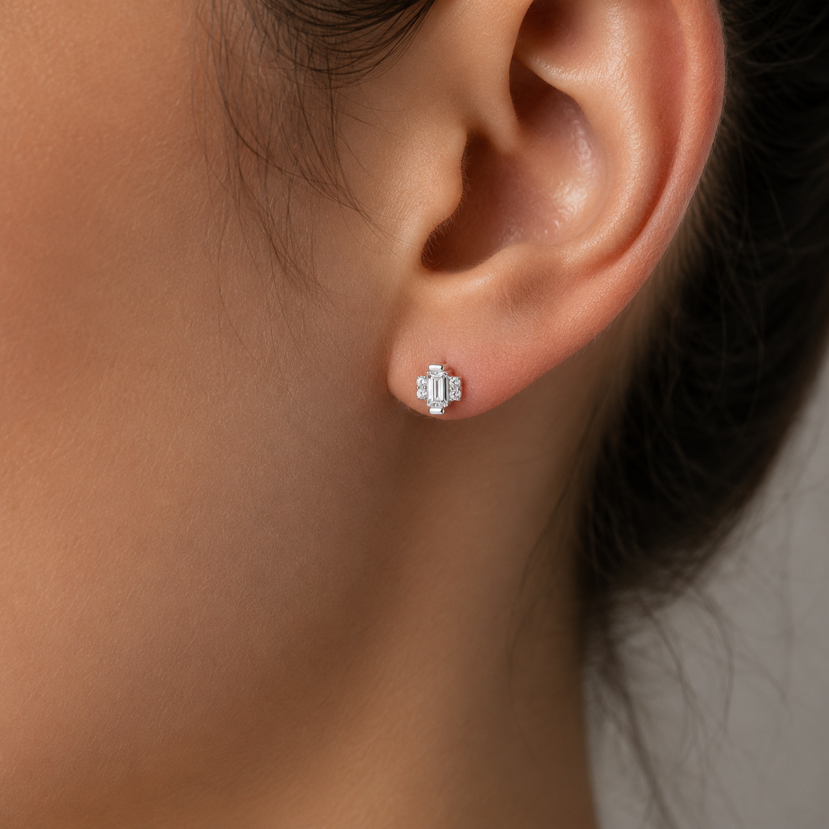 Piercing Flat Circones Baguette 5 mm