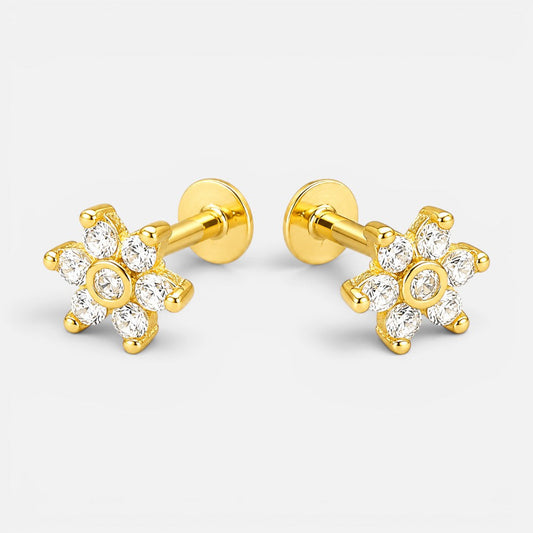 Piercing Flat Flor Circones 6 mm