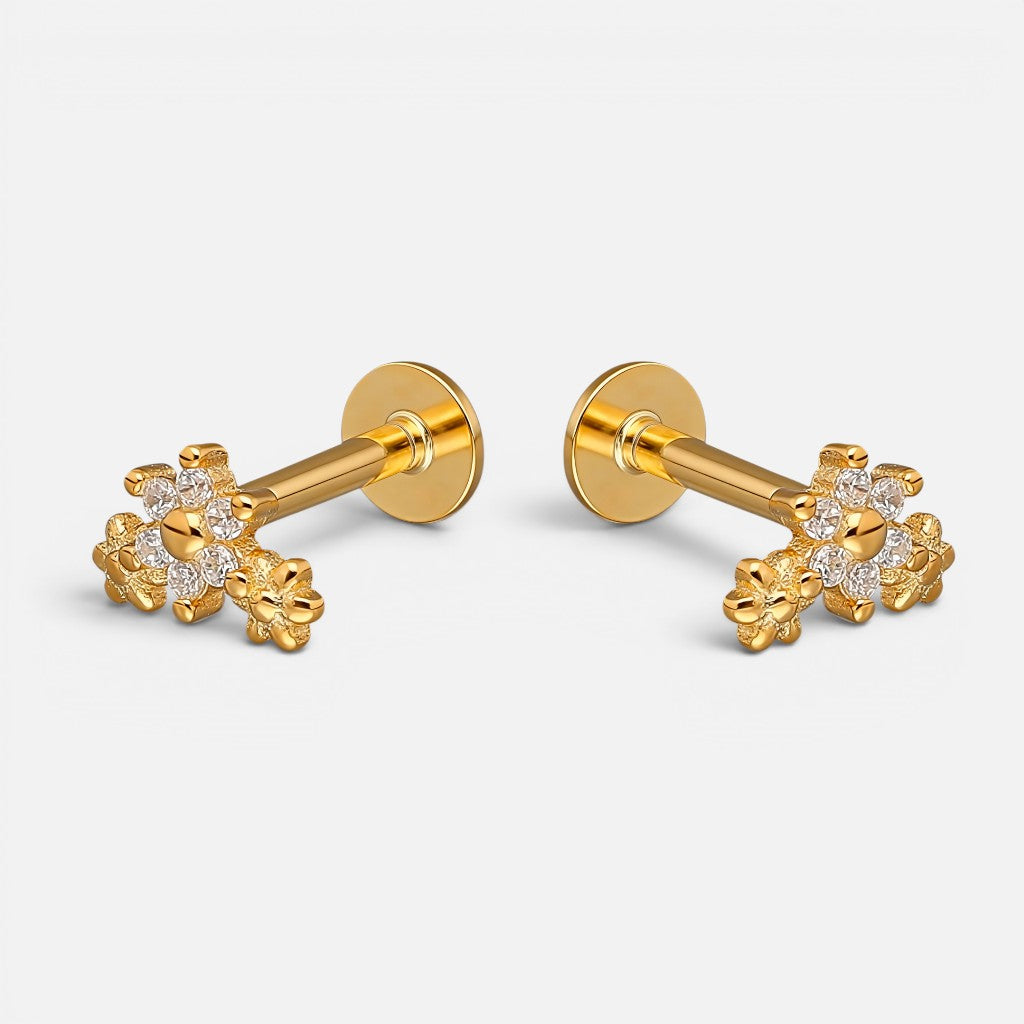Piercing Flat Flores Circones 7x5 mm