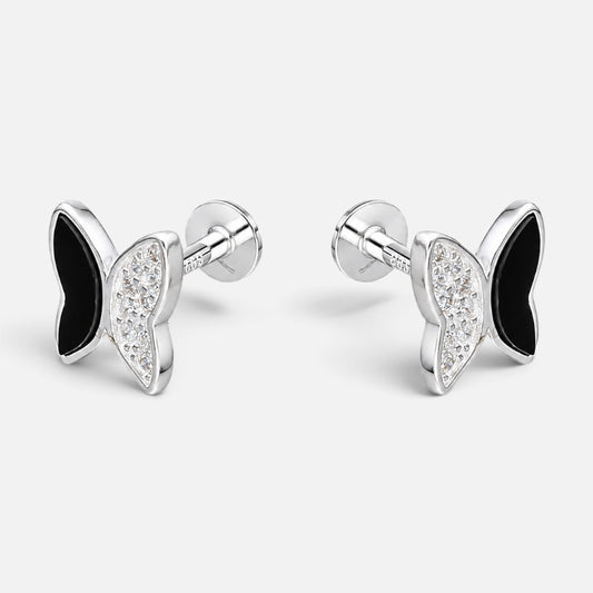 Piercing Flat Mariposa Circones Onix