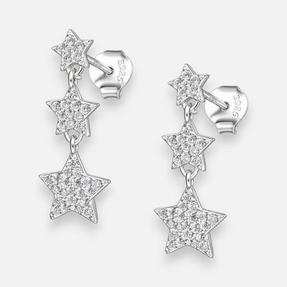 Aro Estrellas Circones Pavé