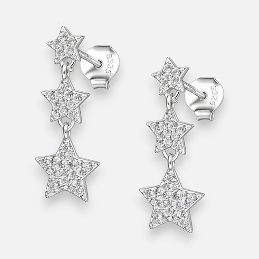 Aro Estrellas Circones Pavé