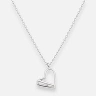 Collar Corazón Circones Baguette