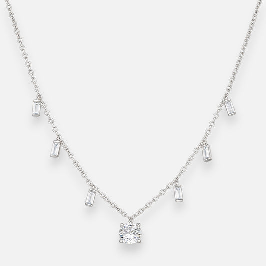 Collar Lluvia de Circones Baguette