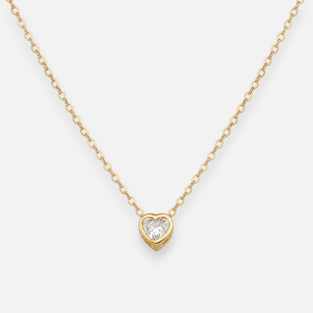 Collar Corazón Circón 5 mm