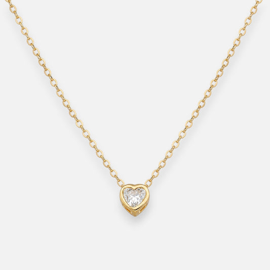 Collar Corazón Circón 5 mm