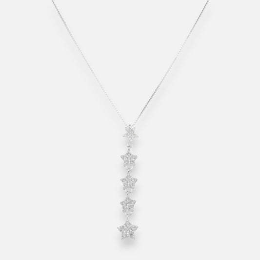 Collar Cascada Estrellas Circones