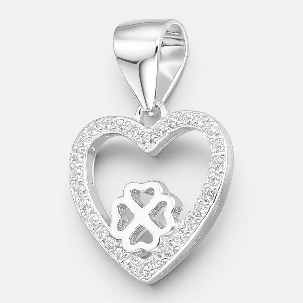 Colgante Corazón Trébol Circones