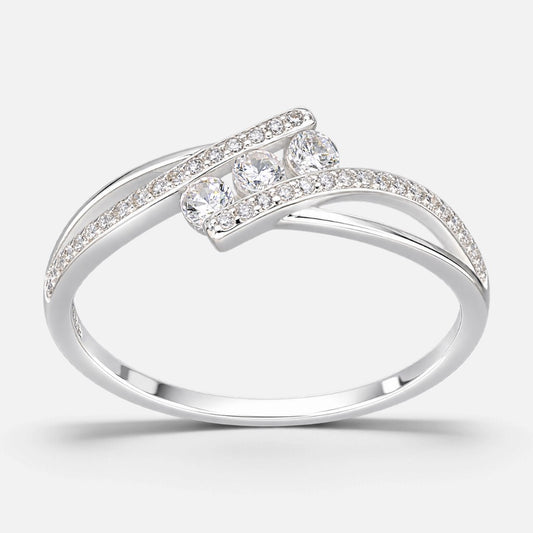 Anillo Líneas Cruzadas Trilogía Circones