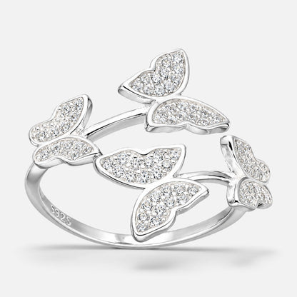 Anillo Ajustable Mariposas Circones