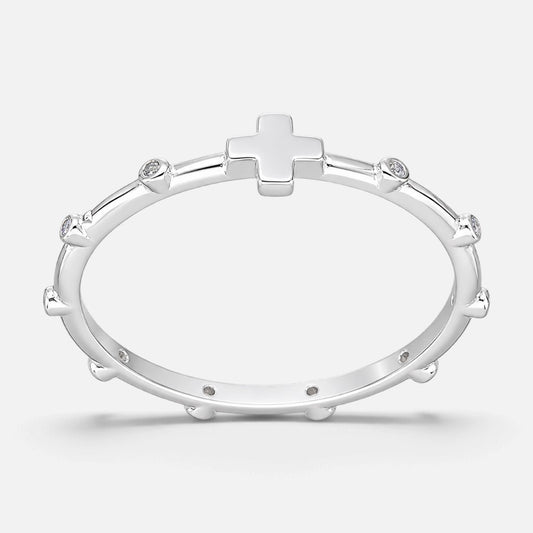 Anillo Denario Cruz Circones