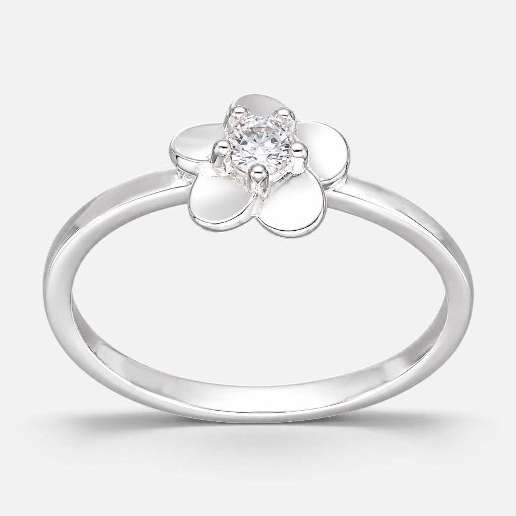 Anillo Flor Circón