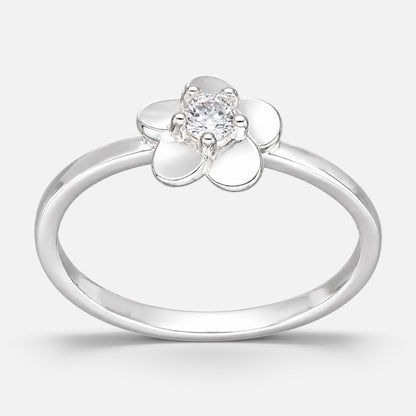 Anillo Flor Circón