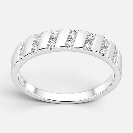 Anillo Cintillo Líneas Circones 20