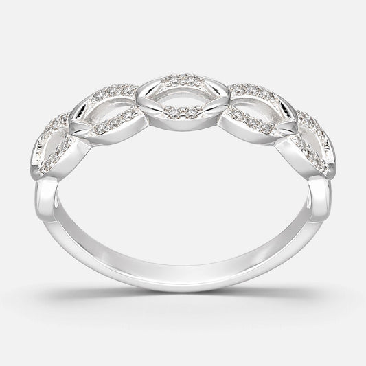 Anillo Eslabones Óvalos Circones