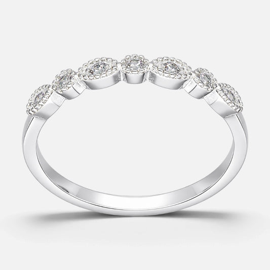 Anillo Cintillo Óvalos Circones