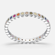 Anillo Cintillo Circones Sin Fin Multicolor