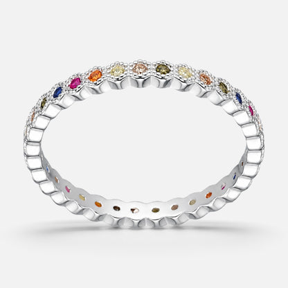 Anillo Cintillo Circones Sin Fin Multicolor