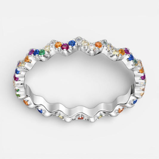Anillo Zig Zag Circones Multicolor 13