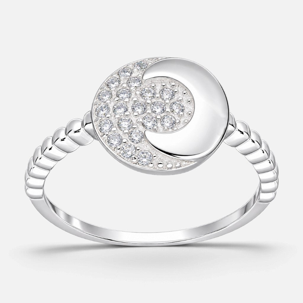 Anillo Círculo Media Luna Circones