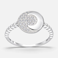Anillo Círculo Media Luna Circones
