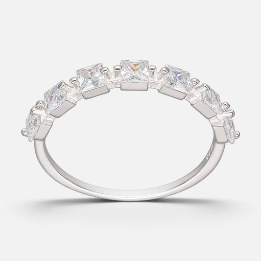 Anillo Cintillo Circones Corte Princesa